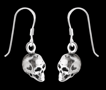 "Happy death" Äkta silver örhängen.
