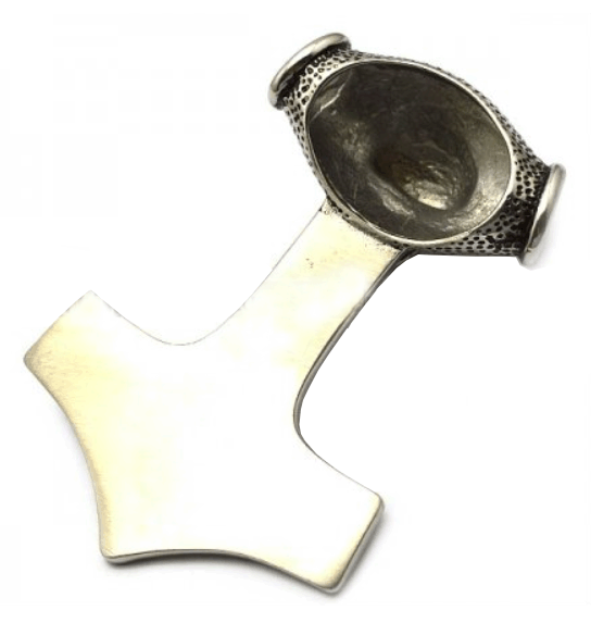 81.4 mm. Torshammare med varg. - 4