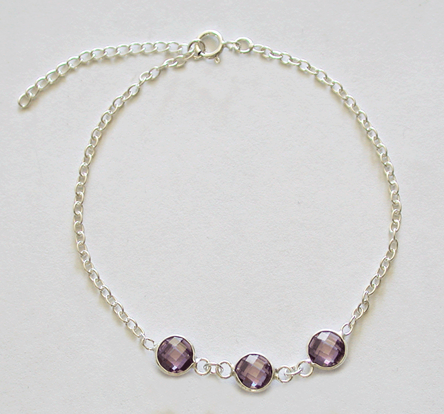 Armband med Ametist.