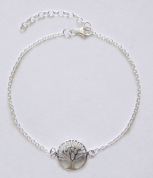 Livets träd armband i Äkta silver.