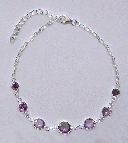 Armband med Ametist.