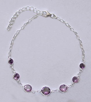 Armband med Ametist.