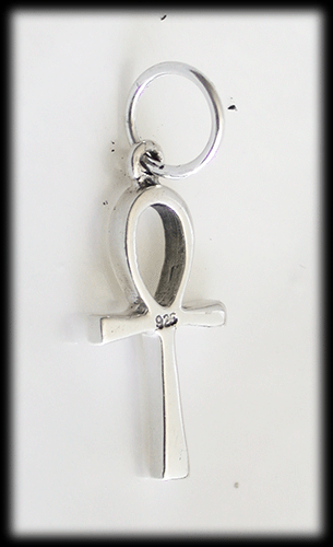 Litet Ankh halsband i Äkta silver. - 3