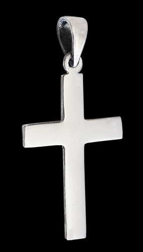 Fantastikt kors halsband i Äkta silver. - 2