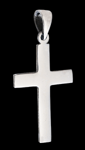 Fantastikt kors halsband i Äkta silver.
