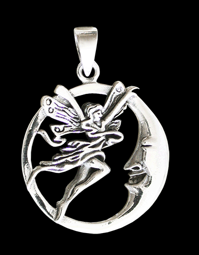 "New moon" Älva hänge i Äkta silver.