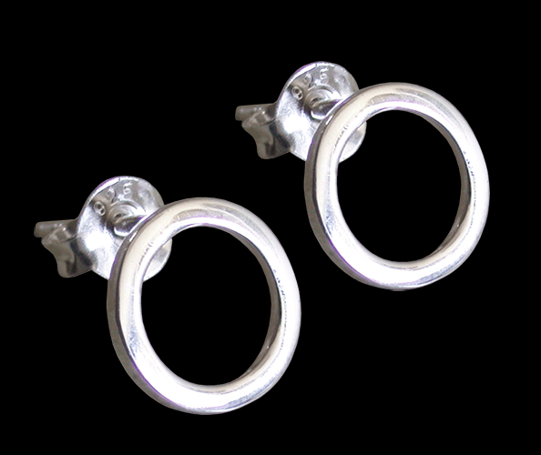 "Circle earrings" Örhängen i Äkta silver. - 2