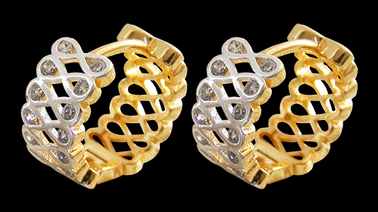 6.5 mm. "Golden bling". - 2