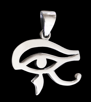 Horus öga halsband i Äkta silver.