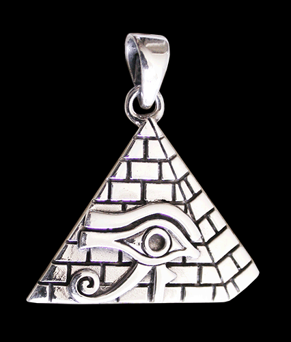 Horus halsband med Cheopspyramiden.