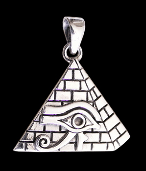 Horus halsband med Cheopspyramiden.