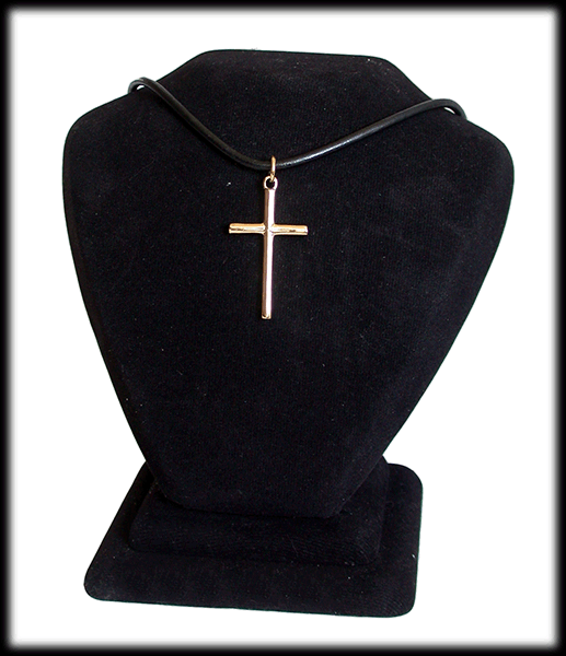 Kors halsband i brons. - 3