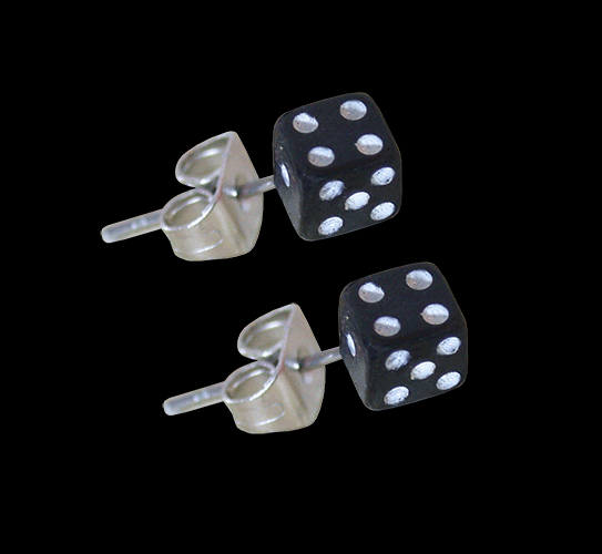 4.5 mm svarta tärningar. - 2