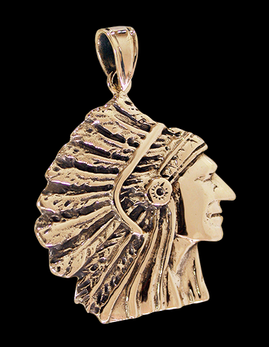 Indian halsband i brons.