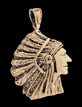 Indian halsband i brons.