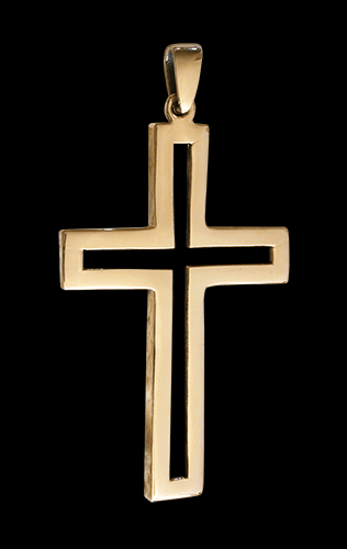 Brons kors halsband. - 2