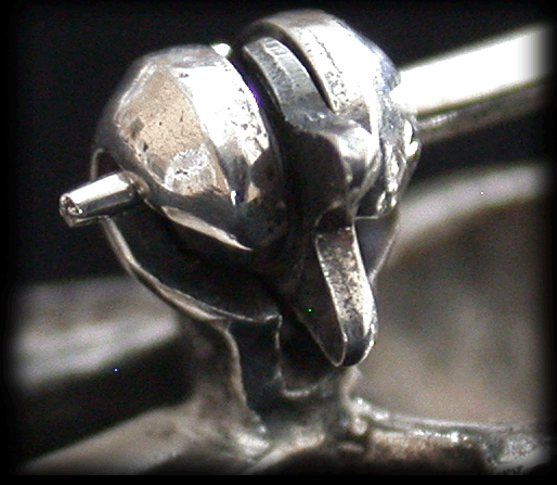Elefant brosch i äkta silver  "one of a kind". - 3