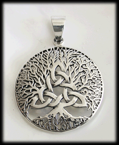 Yggdrasil - Livets träd halsband i Äkta sivler. - 3