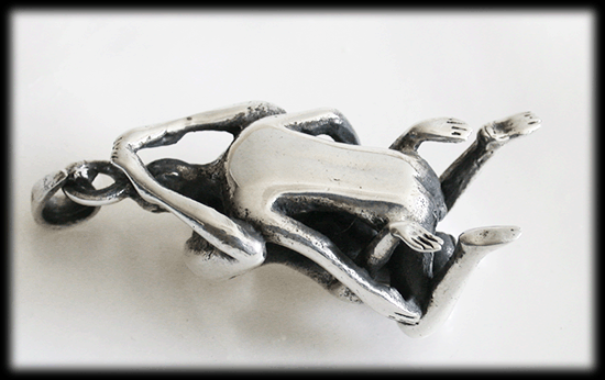 "Sextynine" - Erotiskt halsband i Äkta silver. - 4