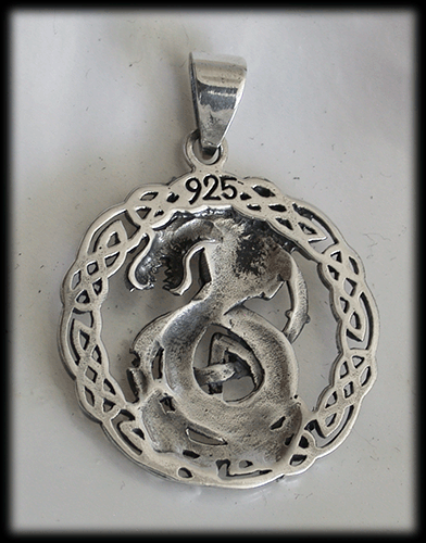 4.8 gr. Fenrir / Fenris ulven hänge i Äkta silver. - 2