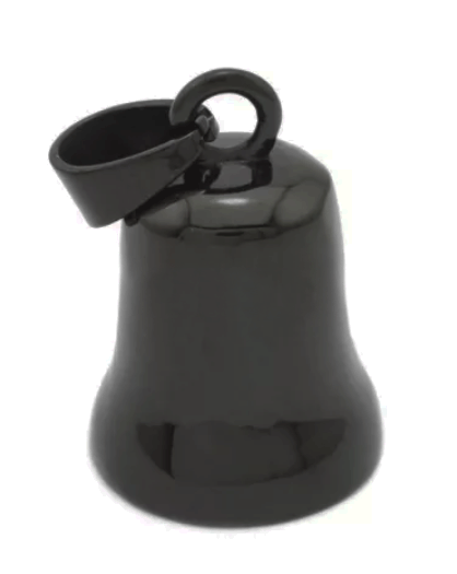 Guardian bell smycke med vägvisaren i svart stål. - 2