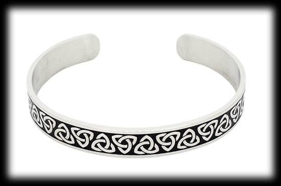 Keltiskt armband i rostfritt stål. - 2