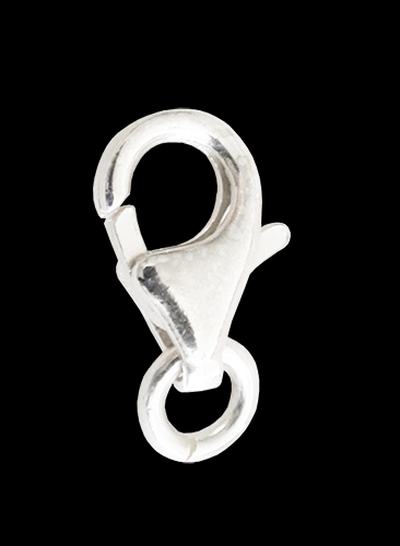 8.5 mm. Klolås i Äkta silver. - 2
