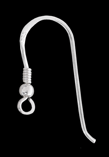 17 mm. Krokörhängen i Äkta silver. - 2