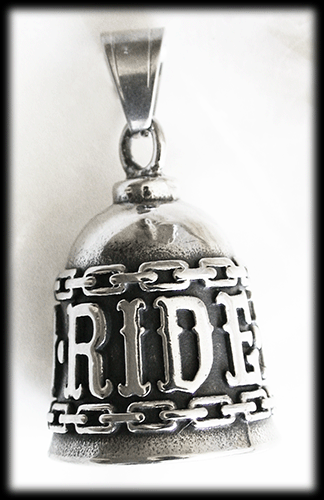 Live to ride angel bell / Guardian bell  i rostfritt stål. - 4