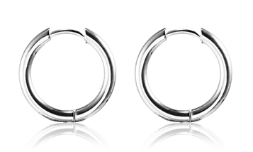 2.5 x 20 mm. Öronringar i rostfritt stål. - 2