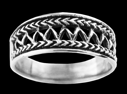 Vacker silverring. - 2