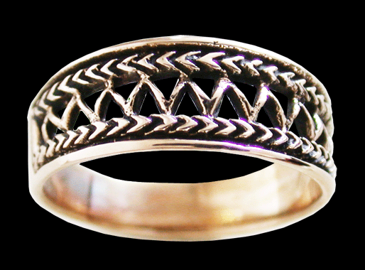 Vacker Brons ring. - 2
