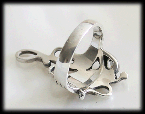 Ring i Äkta silver med Kubisk zirkonia innefattad "one of a kind". - 3