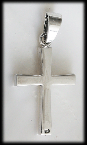 Traditionellt kors halsband i Äkta silver. - 3
