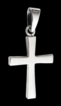 Traditionellt kors halsband i Äkta silver.