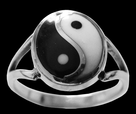 Yin & Yang ring i Silver. - 2