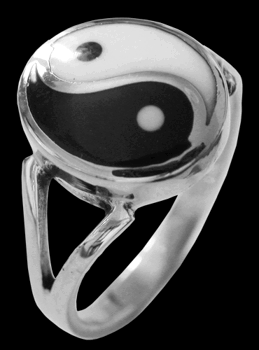 Yin & Yang ring i Silver.