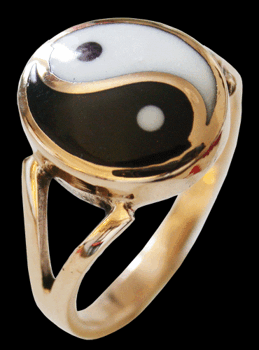 Yin & Yang ring i Brons.