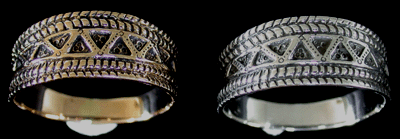 Ring vikinga zick zack.