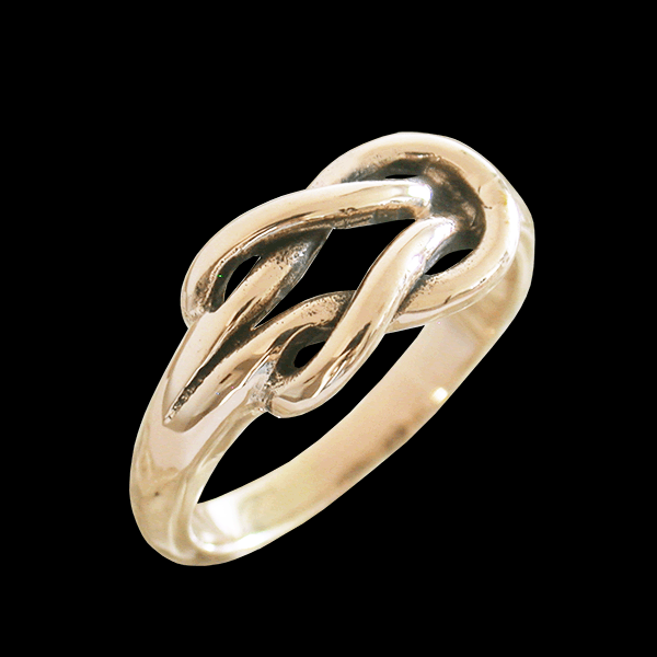 Kärleksknuten i Brons. Evighetsknuten ring. - 2