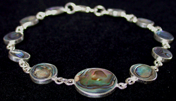 Armband med Paua snäcka.