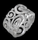 Ring med spiral.