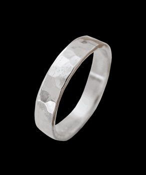 Hamrad silverring