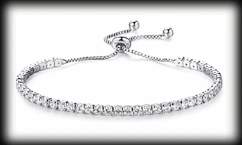 Bling armband i rostfritt stål.