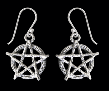 Pentagram örhängen.