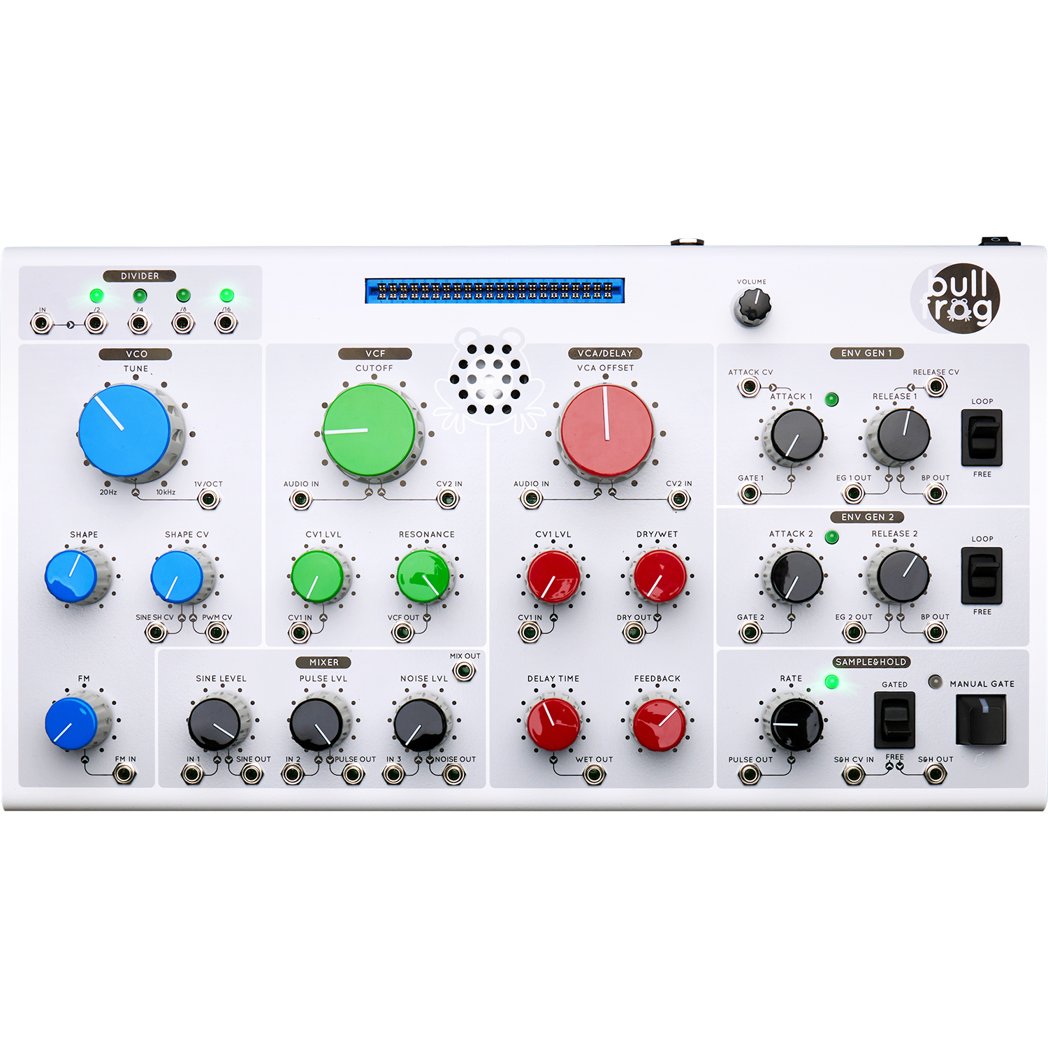 Demo-ex Erica Synths Bullfrog