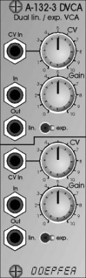 Begagnad Doepfer A-132-3 Dual lin/exp VCA