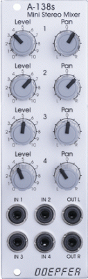 Doepfer A-138s Mini stereo mixer