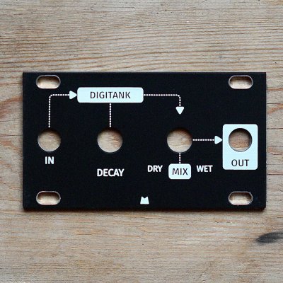 Black Panel for Intellijel Designs 1U Digiverb