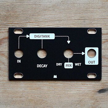 Black Panel for Intellijel Designs 1U Digiverb